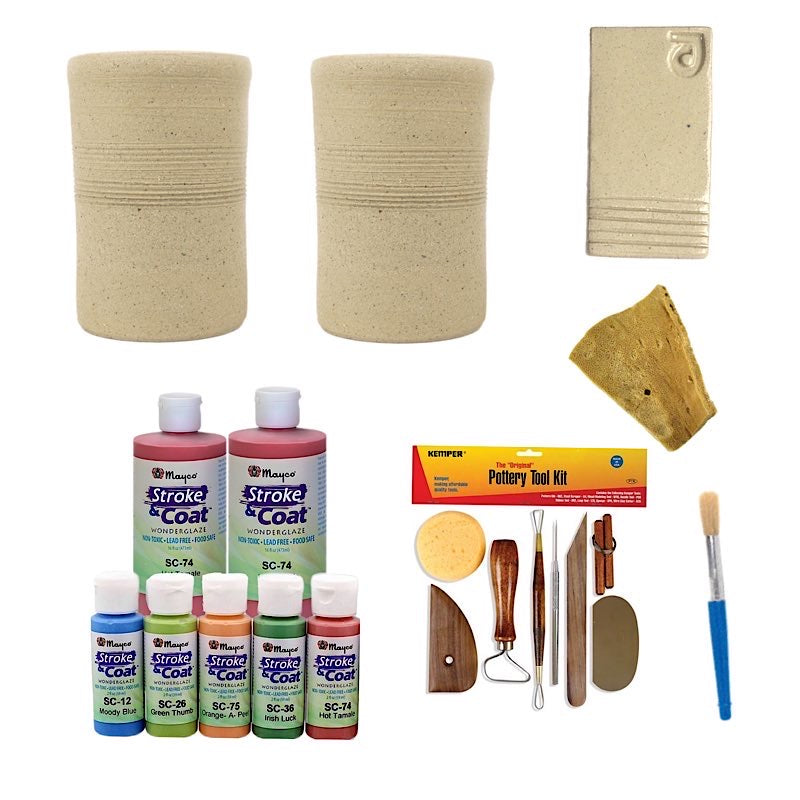 Clay, Glaze and Tools Bundle