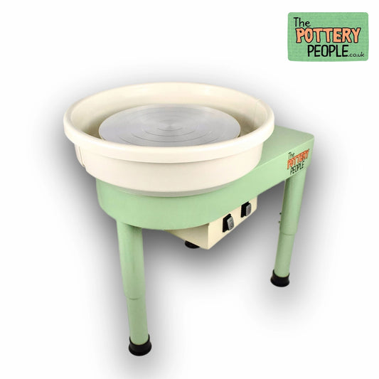 Light Green Pottery wheel with a white splashpan.